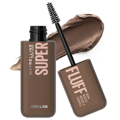 Superfluff Eyebrow Volumizing Mousse, Buildable Soft & Full Brows, All-Day Wear, Flake Resistant, Maybelline New York