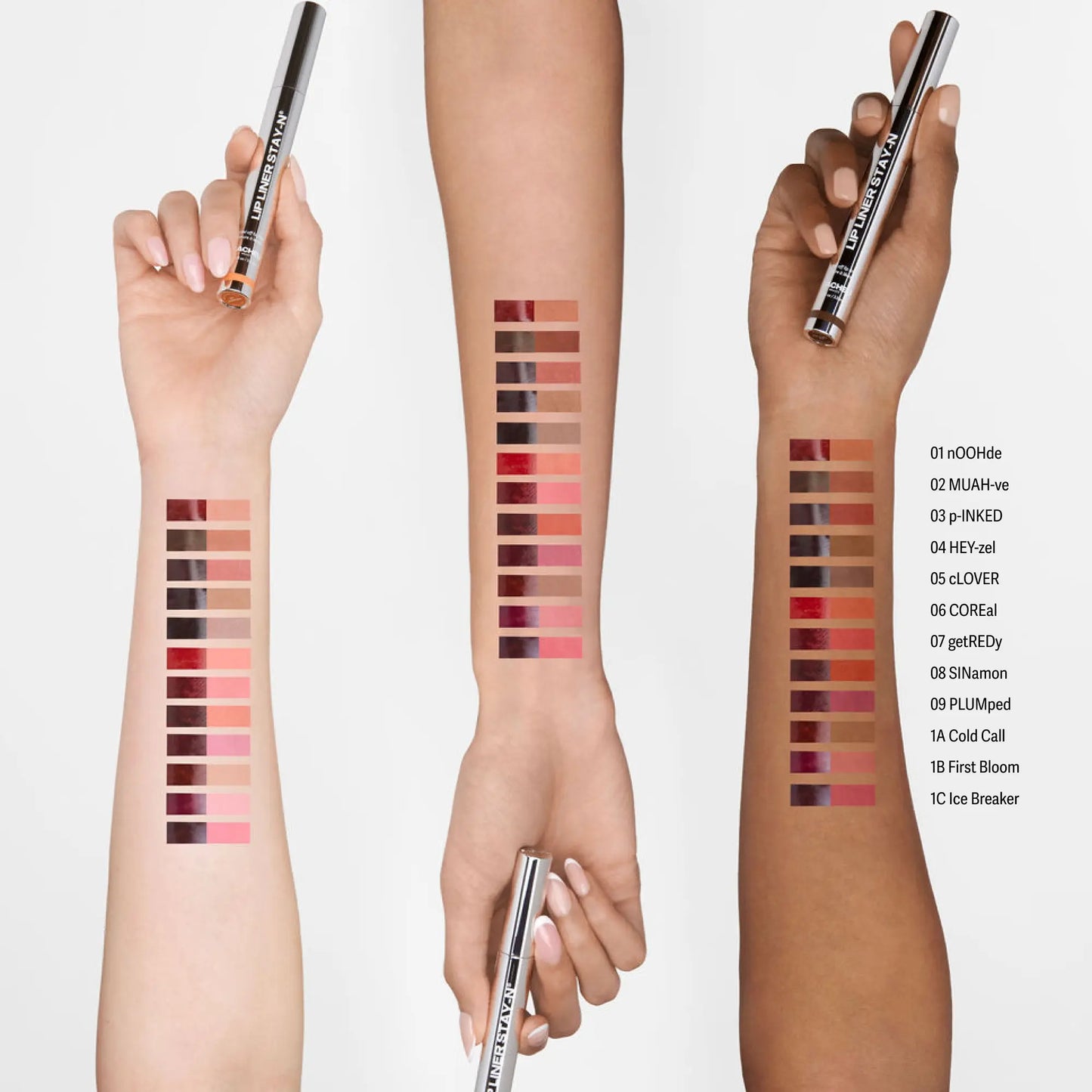 LIP LINER STAY-N - Peel-Off Lip Liner Stain - All Day & Night Lipliner with Hyaluronic Acid & Vitamin E - Long Lasting Formula - 0.12 Fl Oz / 3.5 Ml