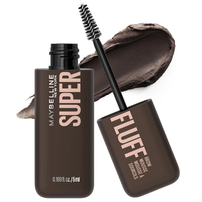 Superfluff Eyebrow Volumizing Mousse, Buildable Soft & Full Brows, All-Day Wear, Flake Resistant, Maybelline New York