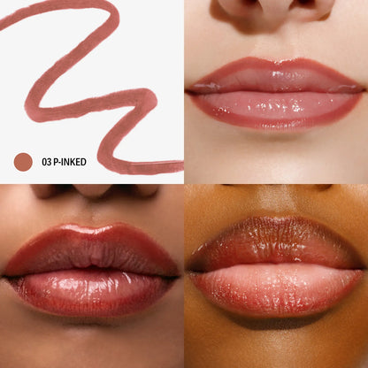 LIP LINER STAY-N - Peel-Off Lip Liner Stain - All Day & Night Lipliner with Hyaluronic Acid & Vitamin E - Long Lasting Formula - 0.12 Fl Oz / 3.5 Ml